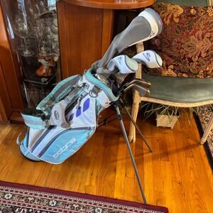 Cobra Girl's Light Blue Junior 7 Club Starting Golf Set